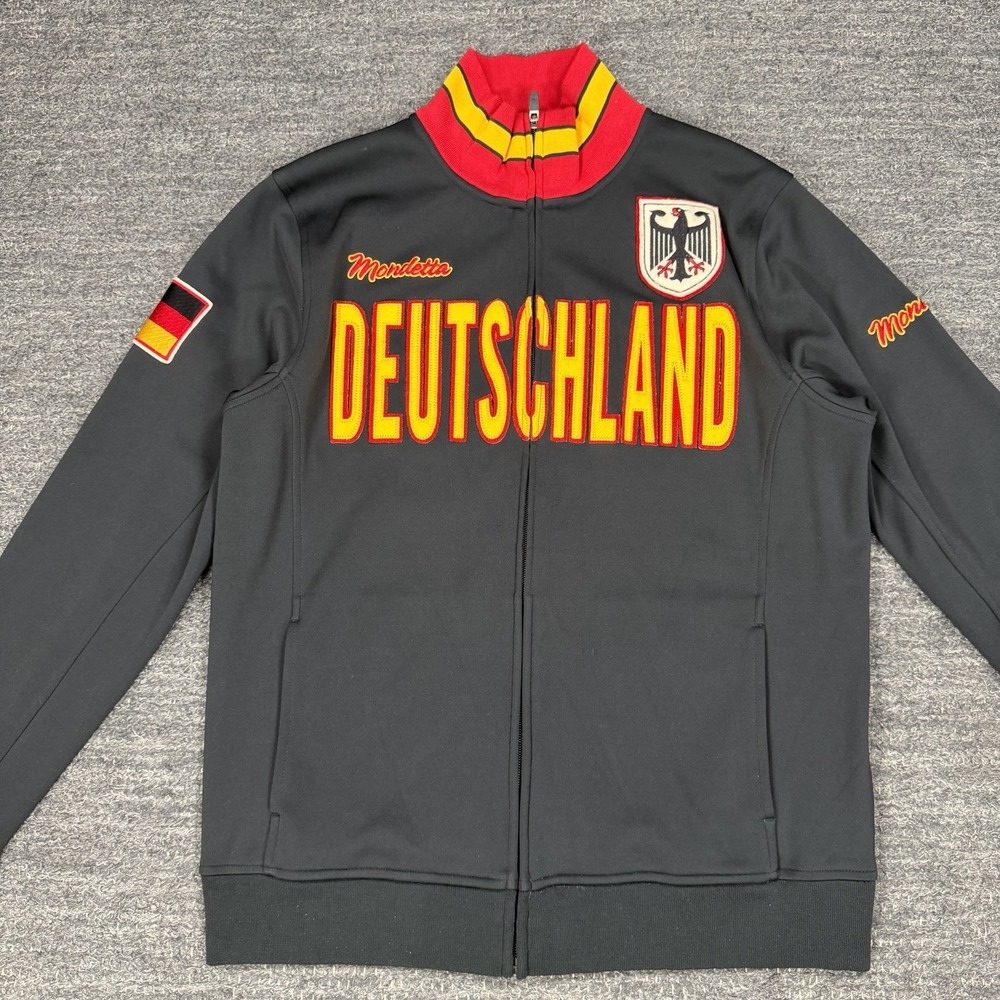 Vintage Mondetta Sportswear Deutschland German Track Jacket large Flag  Retro